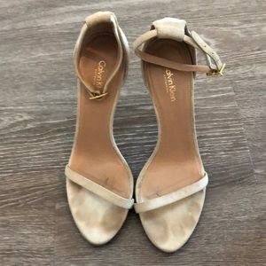 Calvin Klein collection suede heels
